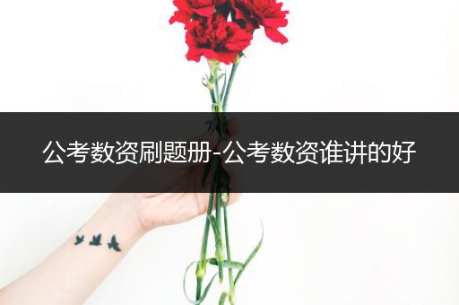 公考数资刷题册-公考数资谁讲的好