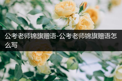 公考老师锦旗赠语-公考老师锦旗赠语怎么写