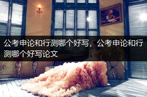 公考申论和行测哪个好写，公考申论和行测哪个好写论文