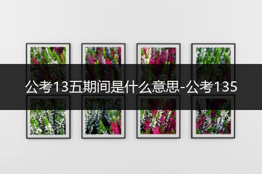 公考13五期间是什么意思-公考135