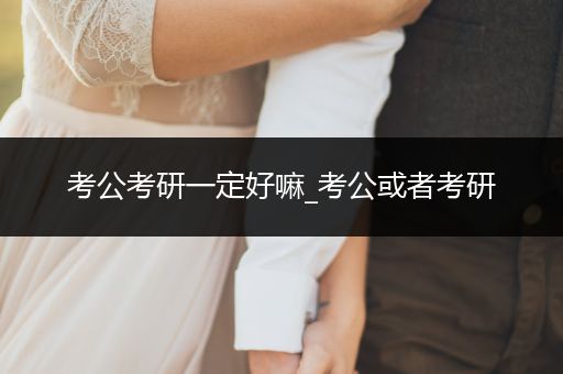 考公考研一定好嘛_考公或者考研