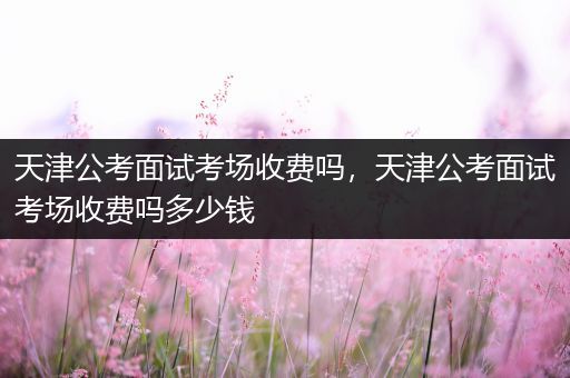 天津公考面试考场收费吗，天津公考面试考场收费吗多少钱