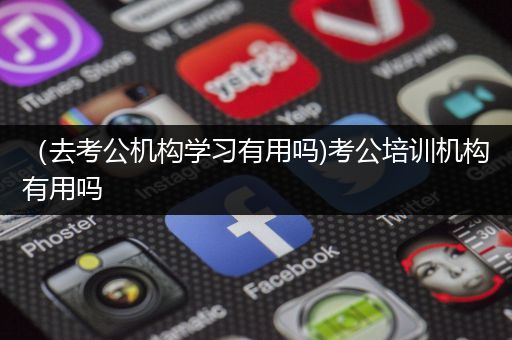 （去考公机构学习有用吗)考公培训机构有用吗