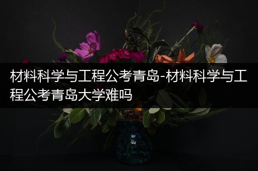 材料科学与工程公考青岛-材料科学与工程公考青岛大学难吗