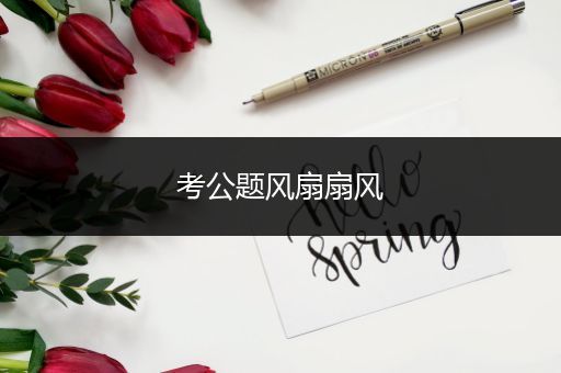 考公题风扇扇风