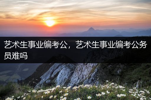 艺术生事业编考公，艺术生事业编考公务员难吗