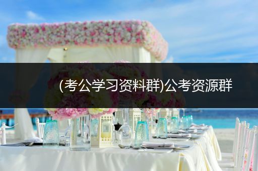 （考公学习资料群)公考资源群