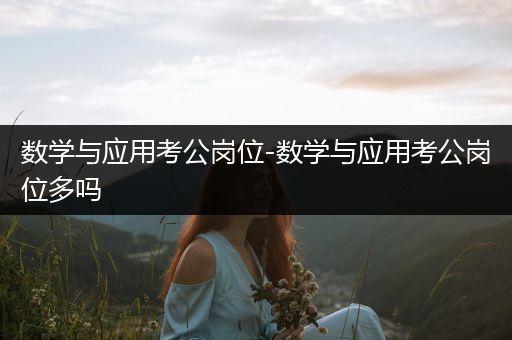 数学与应用考公岗位-数学与应用考公岗位多吗