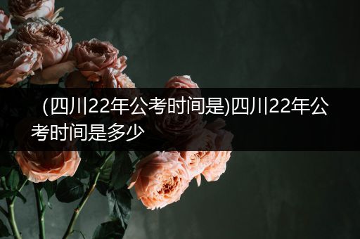 （四川22年公考时间是)四川22年公考时间是多少