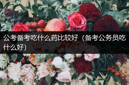 公考备考吃什么药比较好（备考公务员吃什么好）