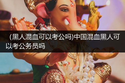 （黑人混血可以考公吗)中国混血黑人可以考公务员吗