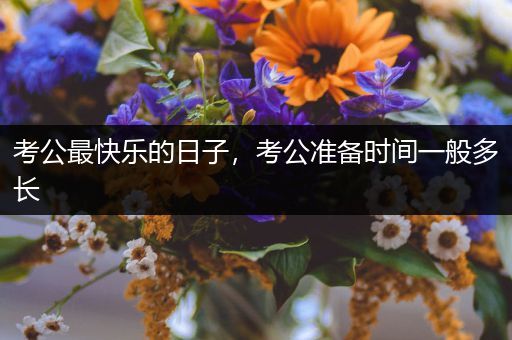 考公最快乐的日子，考公准备时间一般多长