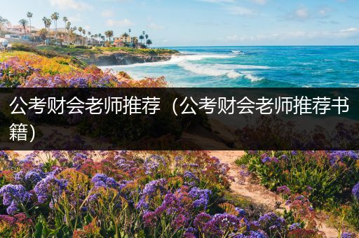 公考财会老师推荐（公考财会老师推荐书籍）
