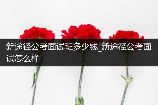 新途径公考面试班多少钱_新途径公考面试怎么样
