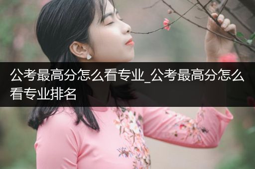 公考最高分怎么看专业_公考最高分怎么看专业排名