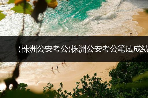 （株洲公安考公)株洲公安考公笔试成绩