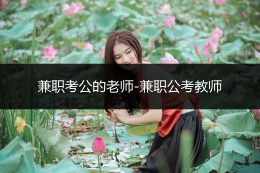兼职考公的老师-兼职公考教师