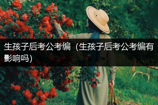 生孩子后考公考编（生孩子后考公考编有影响吗）