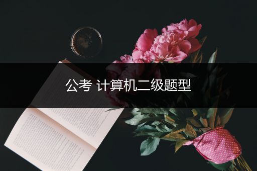 公考 计算机二级题型