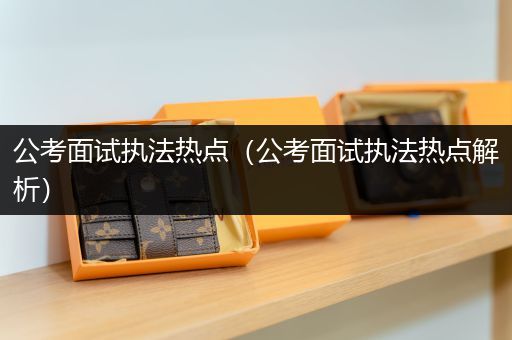公考面试执法热点（公考面试执法热点解析）