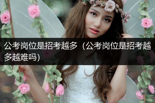 公考岗位是招考越多（公考岗位是招考越多越难吗）