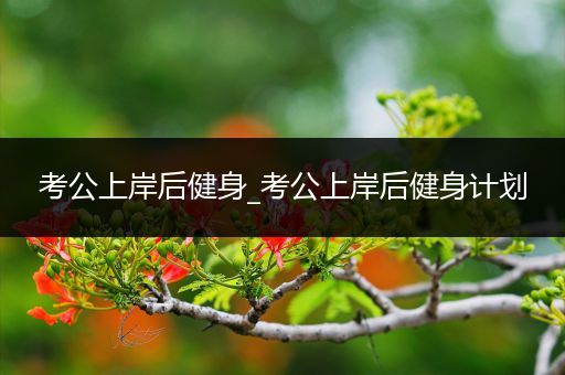 考公上岸后健身_考公上岸后健身计划